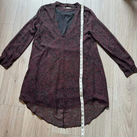 ASTR The Label Long sleeve sheer mini dress sz M - Picture 7 of 11